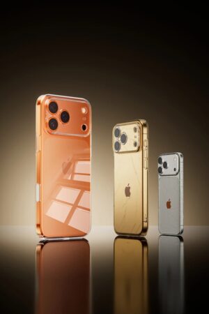 Luxurious Gradient Protection – Stylish Transparent Case with Colorful Edge